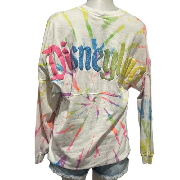 Disneyland tie die spirit jersey with sparkle letters size medium - Picture 3 of 9